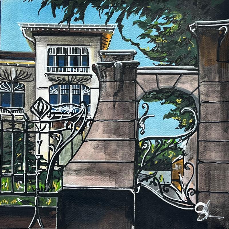 Peinture La villa Schutzenberger à Strasbourg par Touras Sophie-Kim  | Tableau Réalisme Natures mortes Huile