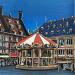 Peinture Le caroussel de la place Gutenberg à Strasbourg par Touras Sophie-Kim  | Tableau Réalisme Paysages Urbain Architecture Acrylique