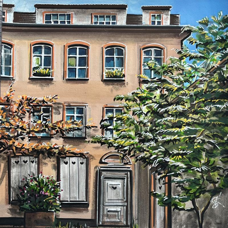 Gemälde Façade d'hotel Brackenhoffer à Strasbourg von Touras Sophie-Kim  | Gemälde Realismus Öl Stillleben