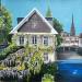 Painting Les glycines de la maison sur l'eau à Strasbourg by Touras Sophie-Kim  | Painting Realism Urban Nature Architecture Acrylic