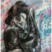 Peinture Courtisane par Chauvijo | Tableau Pop-art Urbain Graffiti Acrylique Résine