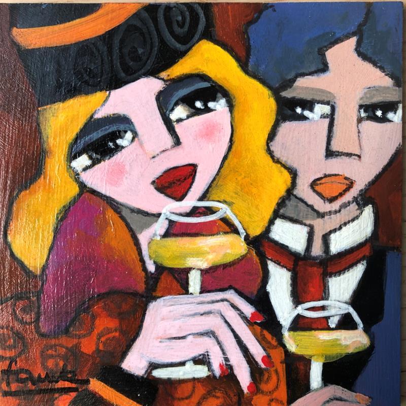 Painting Complicité  by Fauve | Painting Figurative Life style Acrylic