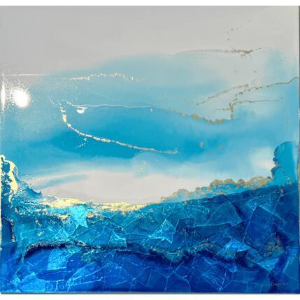 Painting  1868  Poésie Marine  by Depaire Silvia | Painting Abstract Acrylic Landscapes, Minimalist
