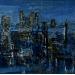 Painting Night in NY by Dessein Pierre | Painting Figurative Oil