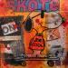 Painting Snoopy skate by Kikayou | Painting Pop-art Pop icons Graffiti Acrylic Gluing