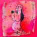 Peinture Droopy par Kikayou | Tableau Pop-art Icones Pop Graffiti Carton Acrylique Collage