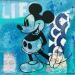 Gemälde Mickey  von Kikayou | Gemälde Pop-Art Pop-Ikonen Graffiti Acryl Collage