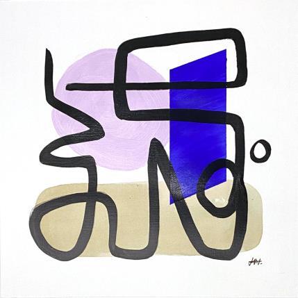 Painting The blue door by Elliot Clara | Painting Abstract Acrylic, Ink
