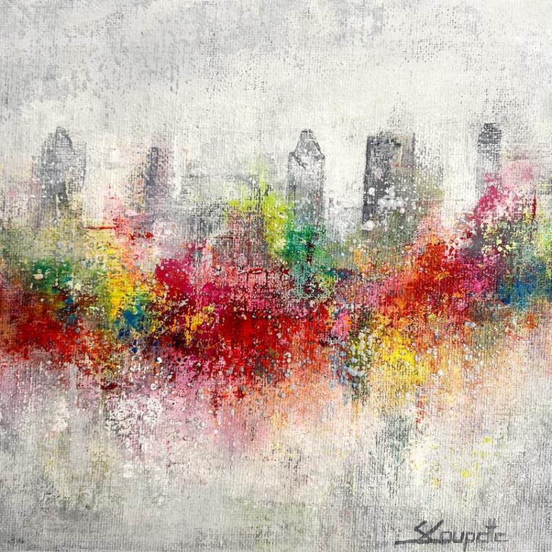 Painting City life by Coupette Steffi | Painting Figurative Urban Acrylic