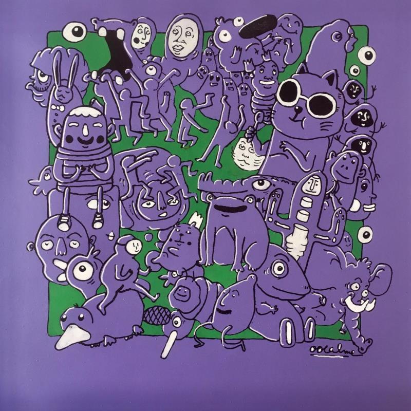 Painting Murasaki by Oocalme | Painting Raw art Graffiti, Posca Animals