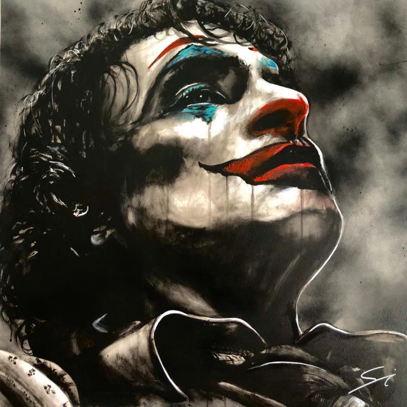 Painting THE JOKER by Mestres Sergi | Painting Pop-art Acrylic, Graffiti Pop icons