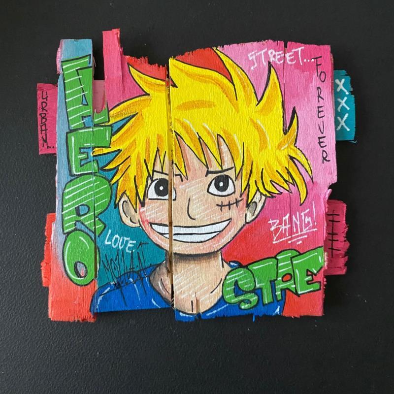 Painting MANGA  by Molla Nathalie  | Painting Pop-art Pop icons Wood Acrylic Posca