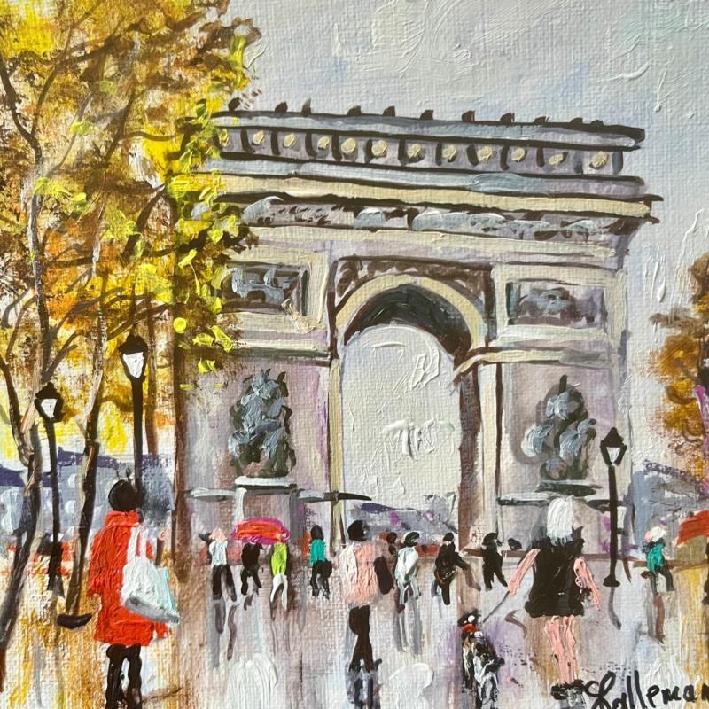 Painting L Arc de Triomphe  by Lallemand Yves | Painting Figurative Acrylic Urban