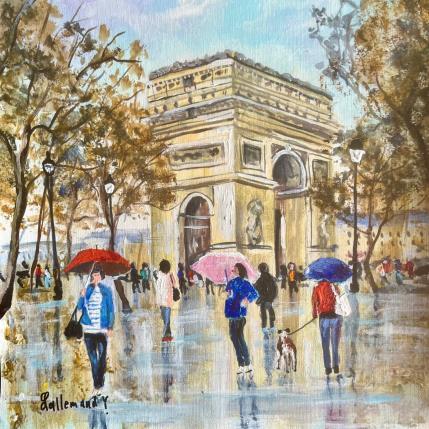 Painting L Arc de Triomphe  by Lallemand Yves | Painting Figurative Acrylic Urban