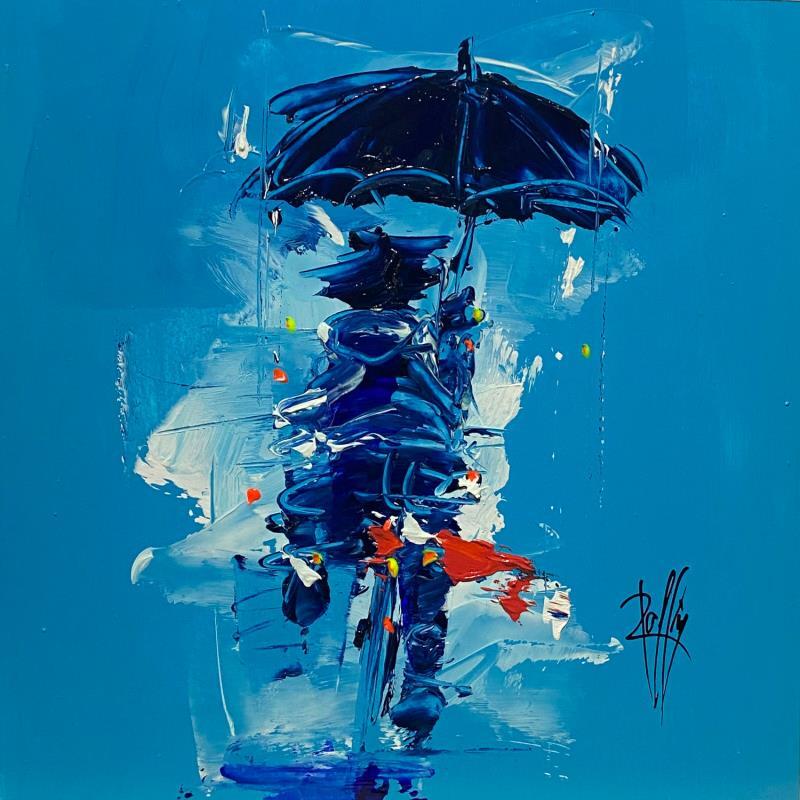 Painting Petite pluie  by Raffin Christian | Painting Figurative Life style Oil