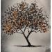 Peinture Golden tree par Rey Julien | Tableau Figuratif Feuille d'or