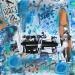 Painting pop surf vintage by Kikayou | Painting Pop-art Pop icons Graffiti Acrylic Gluing