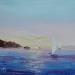 Painting Souvenirs à l'horizon by Blandin Magali | Painting Figurative Landscapes Oil