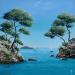 Painting Les pins d'Alep by Blandin Magali | Painting Figurative Landscapes Oil