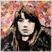 Painting Françoise Hardy by G. Carta | Painting Pop-art Pop icons Graffiti Acrylic Gluing