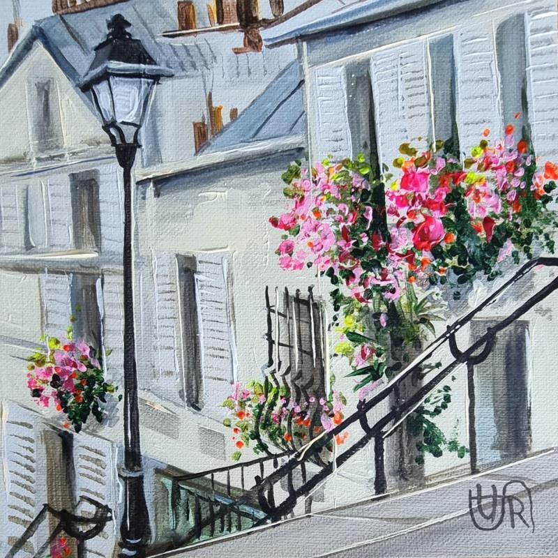 Painting  Montmartre by Rasa | Painting Figurative Urban Acrylic