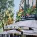 Painting   Cafe de Flore by Rasa | Painting Figurative Urban Acrylic