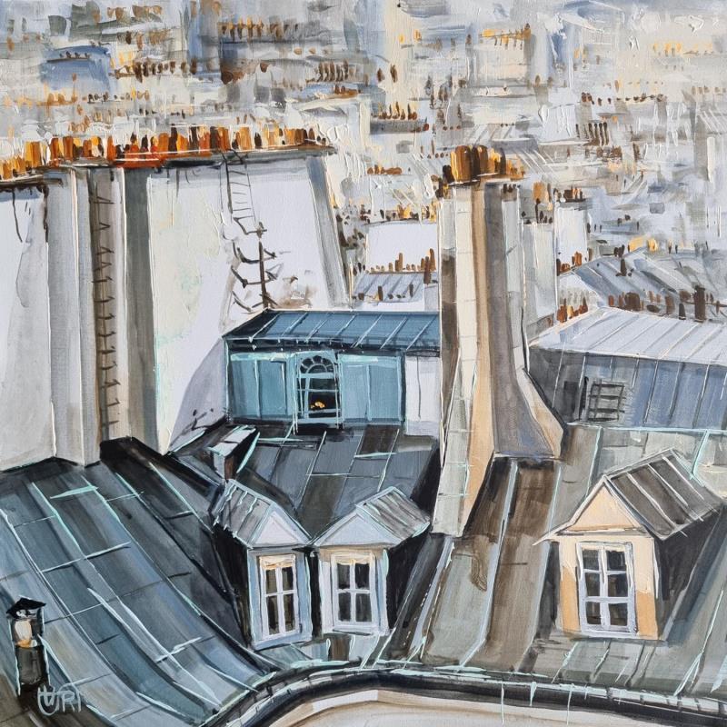 Painting Magic of Paris by Rasa | Painting