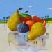 Painting Reflet de fruits by Lionnet Pascal | Painting Surrealism Landscapes Life style Still-life Acrylic