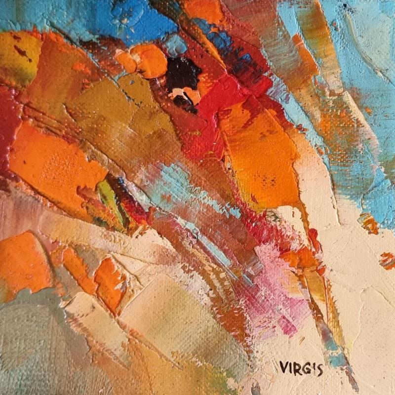 Peinture Afternoon song par Virgis | Tableau Abstrait Minimaliste Huile