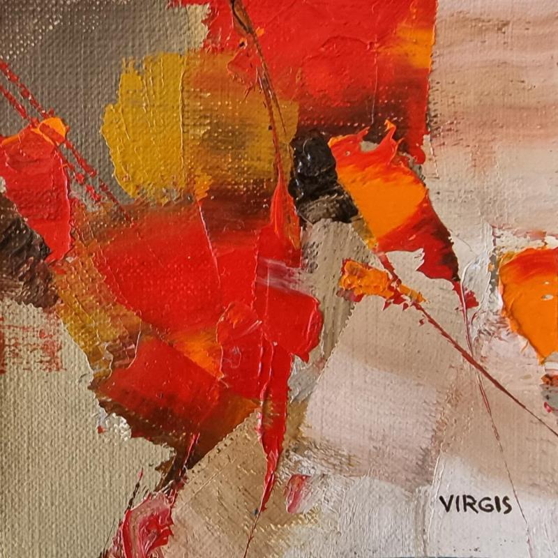 Painting Dawning by Virgis | Painting Abstract Minimalist Oil