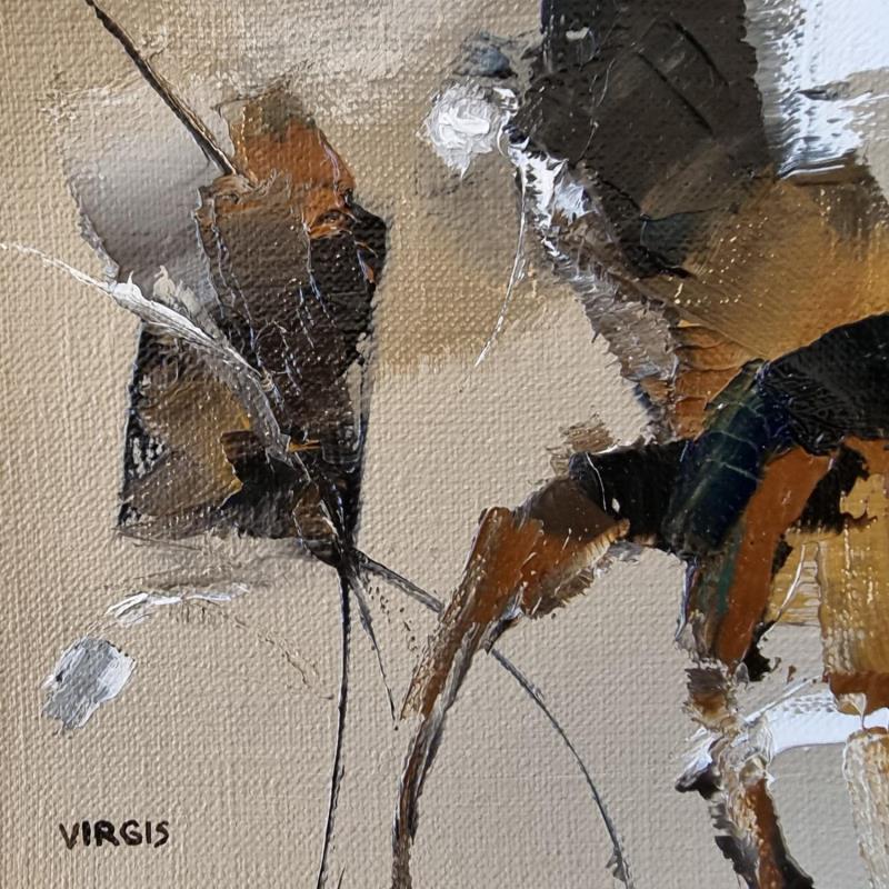 Painting Moody autumn by Virgis | Painting Abstract Minimalist Oil