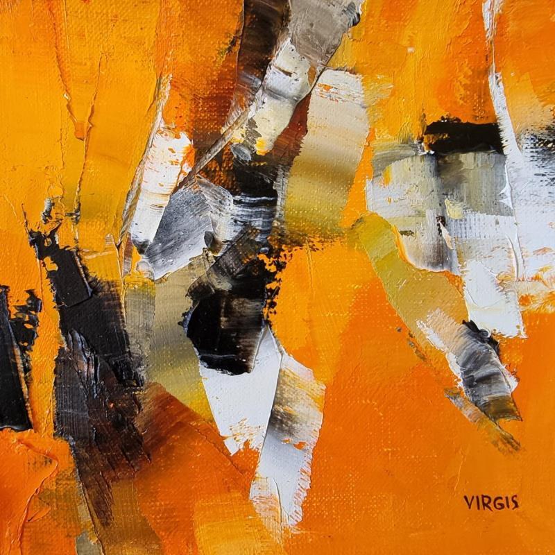 Peinture Always never par Virgis | Tableau Abstrait Minimaliste Huile