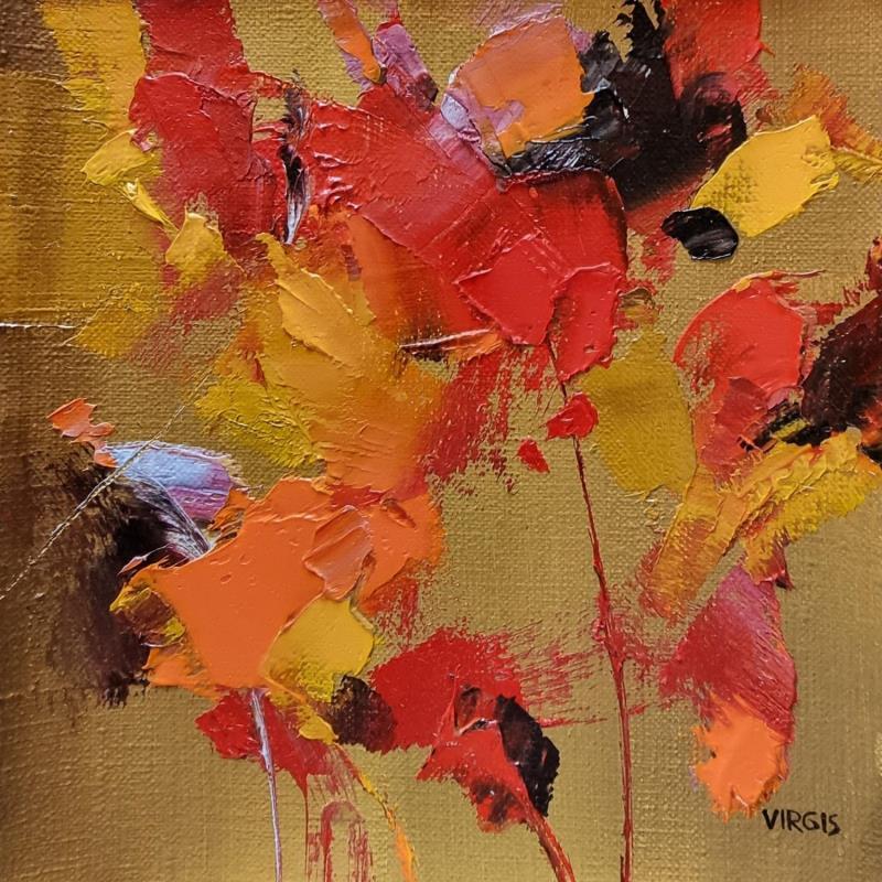 Peinture In the prime of fall par Virgis | Tableau Abstrait Minimaliste Huile