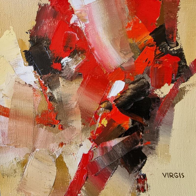 Peinture Short fuss par Virgis | Tableau Abstrait Minimaliste Huile