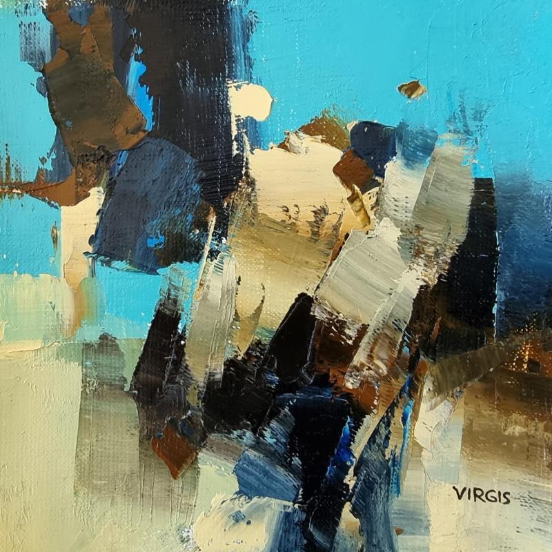 Peinture The volatility of quiet times par Virgis | Tableau Abstrait Minimaliste Huile