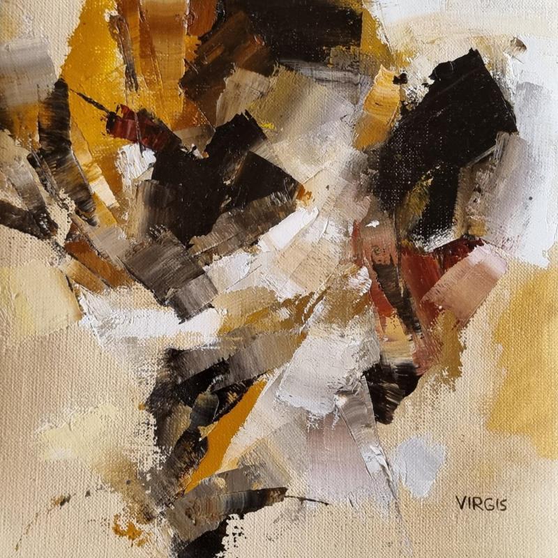 Painting Autumn days by Virgis | Painting Abstract Minimalist Oil