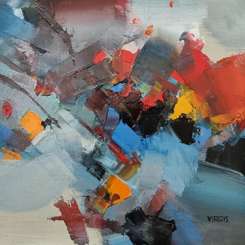 Peinture Confusion par Virgis | Tableau Abstrait Minimaliste Huile