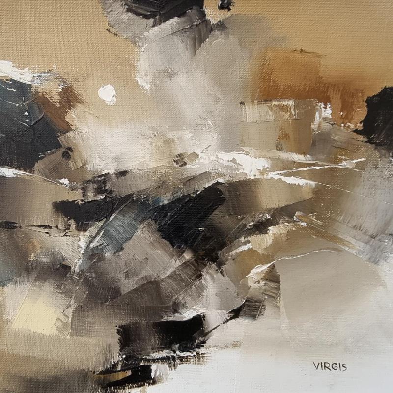 Painting Silent nights by Virgis | Painting Abstract Minimalist Oil