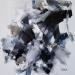 Peinture Black and white par Virgis | Tableau Abstrait Minimaliste Huile