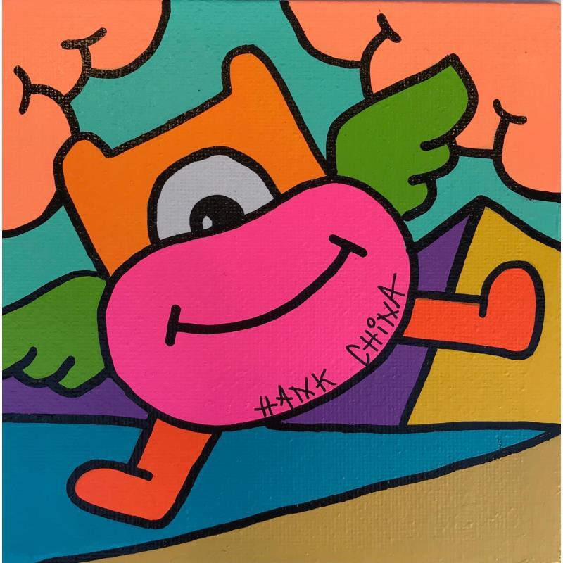 Painting LSD five by Hank China | Painting Pop-art Acrylic Posca