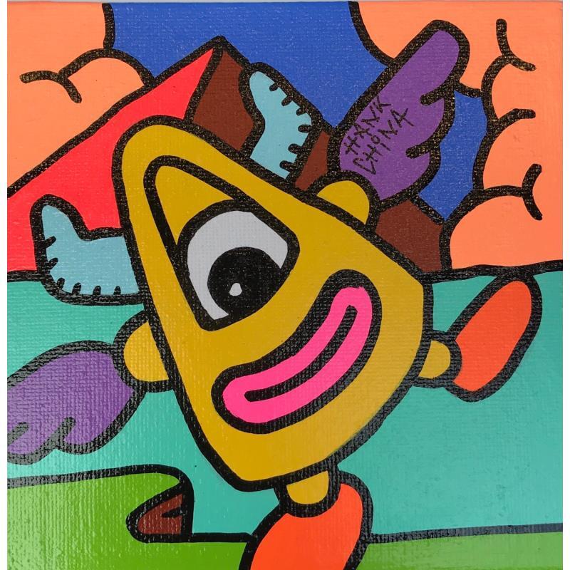 Gemälde LSD six von Hank China | Gemälde Pop-Art Acryl Posca