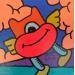 Peinture LSD eight par Hank China | Tableau Pop-art Acrylique Posca