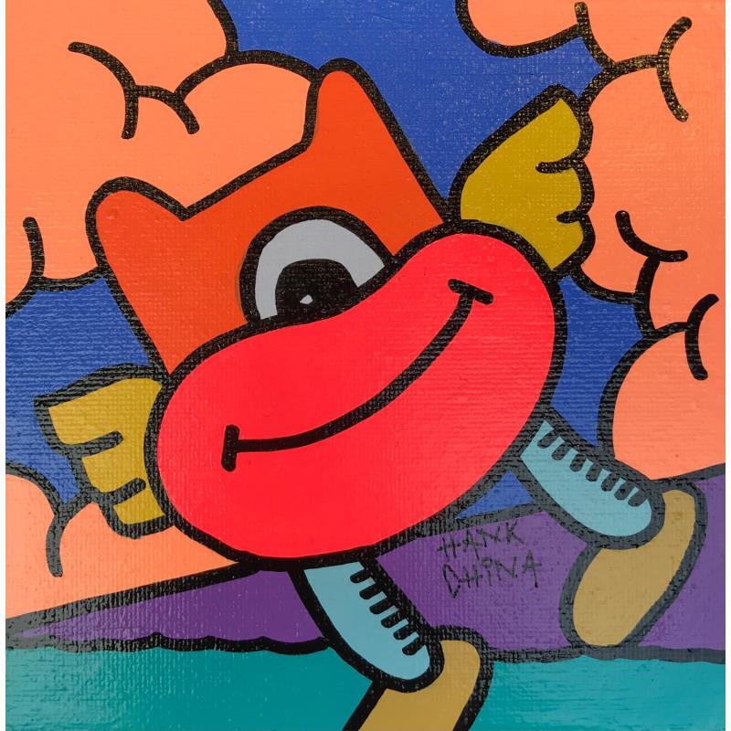 Peinture LSD eight par Hank China | Tableau Pop-art Acrylique Posca