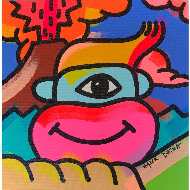 Painting Joke ten by Hank China | Painting Pop-art Acrylic Posca