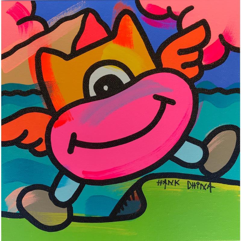 Peinture Joke nine par Hank China | Tableau Pop-art Acrylique Posca