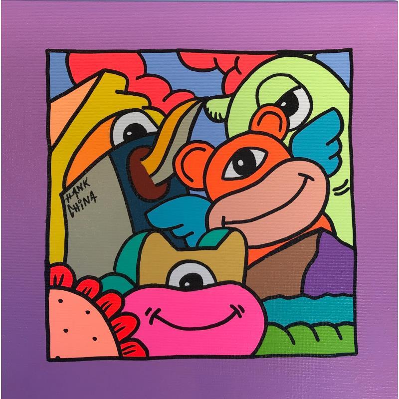 Gemälde Rem five von Hank China | Gemälde Pop-Art Acryl Posca