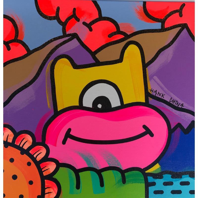 Painting Rem seven by Hank China | Painting Pop-art Acrylic, Posca