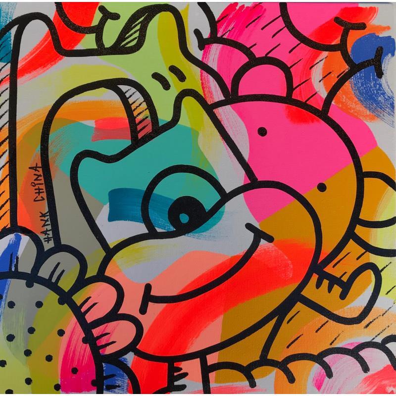 Painting Rem eight by Hank China | Painting Pop-art Acrylic Posca