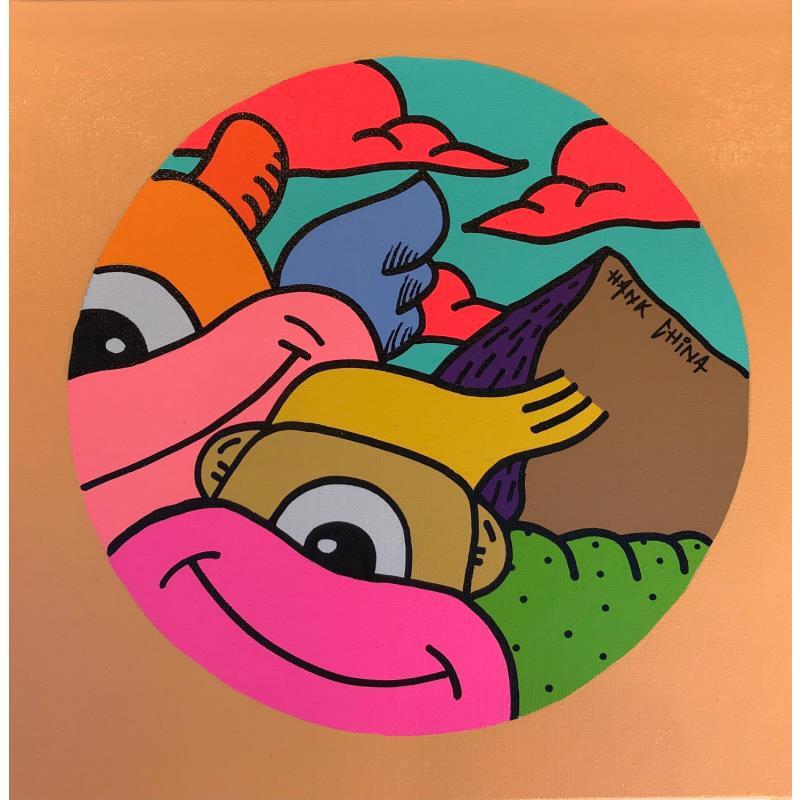 Gemälde Rem ten von Hank China | Gemälde Pop-Art Acryl Posca