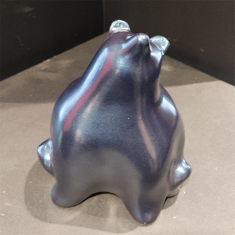 Sculpture Omer 8/8 (bleu) par Marazzani Valérie | Sculpture classique Résine animaux